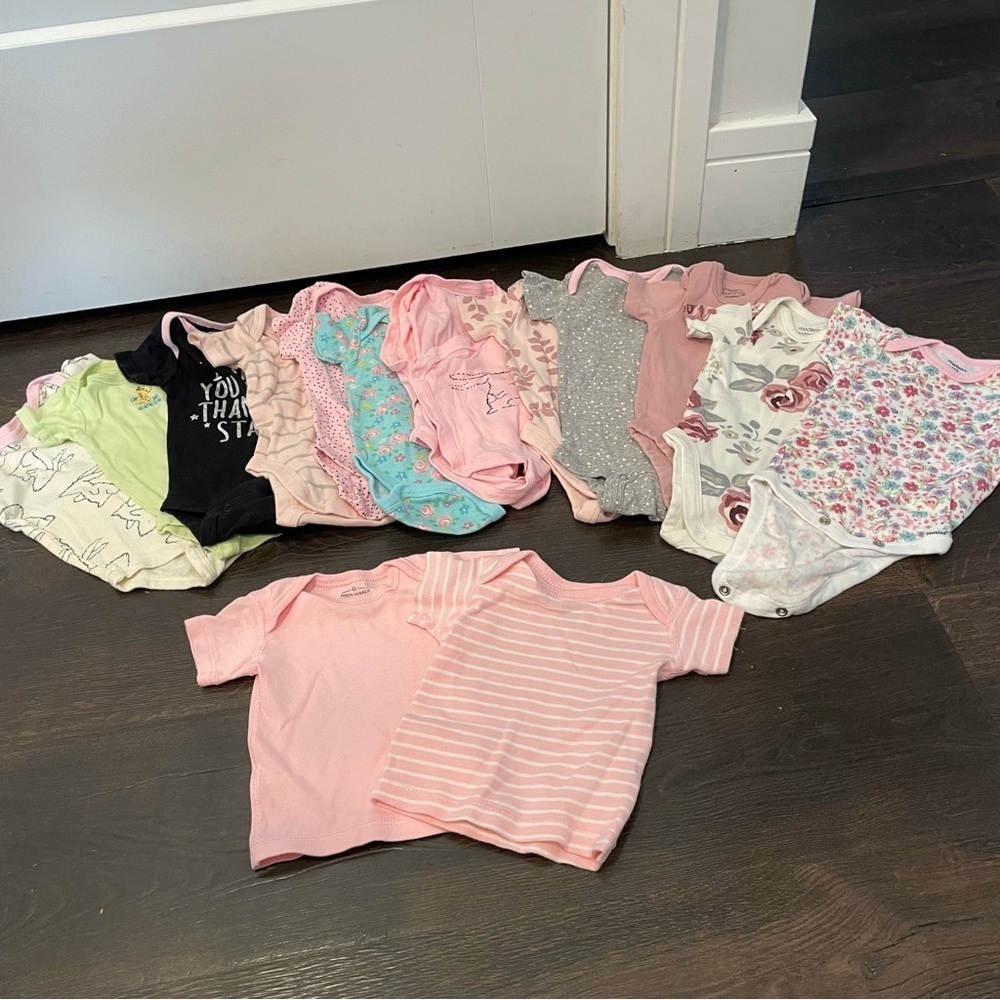 Assorted 0-3 Months Baby Onesies